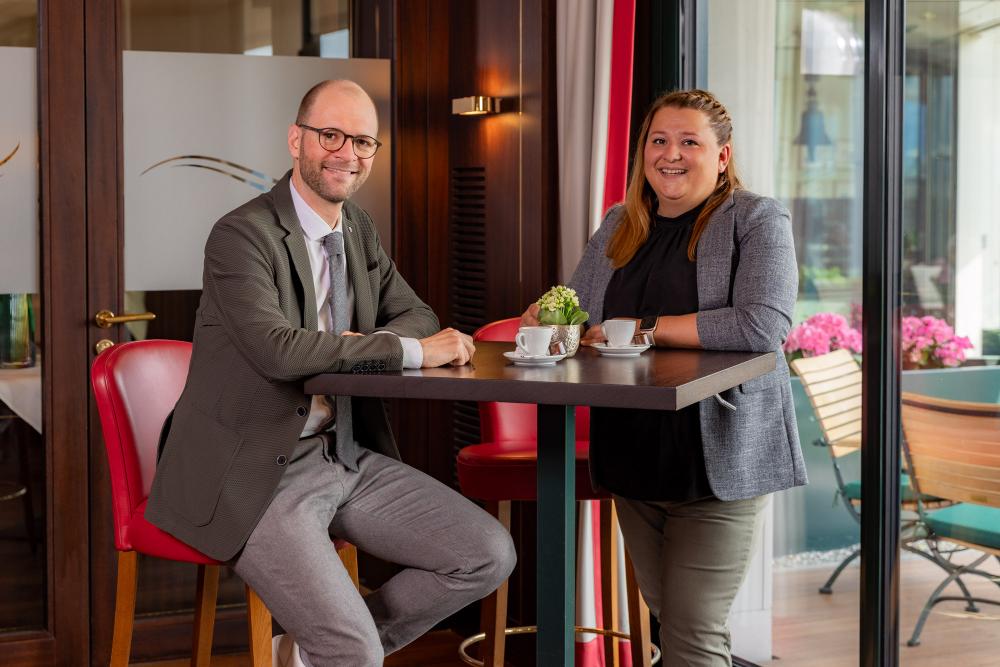 Reto Keller und Louisa Rompe - … übernehmen die Leitung im Bad Horn Hotel & Spa